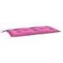 Cojines para banco de jardín 2 uds tela rosa 100x50x7 cm