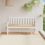 Cojín para banco de jardín tela beige melange 150x50x7 cm