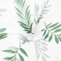 Cojines banco jardín 2 uds tela estampado de hojas 150x50x7 cm