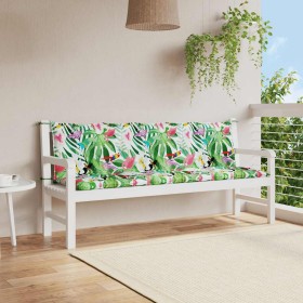 Cojines banco de jardín 2 uds tela Oxford multicolor