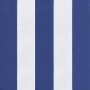 Cojines banco jardín 2 uds tela a rayas azul blanco 200x50x7 cm