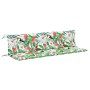 Cojines para banco de jardín 2 uds tela multicolor 200x50x7 cm