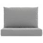 Cojines para palés 2 unidades tela Oxford gris