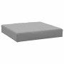 Cojines para palés 2 unidades tela Oxford gris