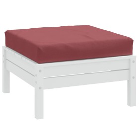 Cojín para sofá de palets tela rojo tinto melange 60x60x9,5 cm Cojín para sofá de palets tela rojo tinto melange 60x60x9,5 cm