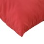 Cojines para palets 3 unidades tela Oxford rojo
