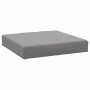 Cojín para sofá de palets tela Oxford gris 60x60x9,5 cm