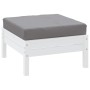 Cojín para sofá de palets tela Oxford gris 60x60x9,5 cm