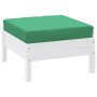 Cojín para sofá de palets tela Oxford verde 60x60x9,5 cm