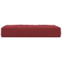Cojín para sofá de palets tela Oxford rojo tinto 60x60x9,5 cm