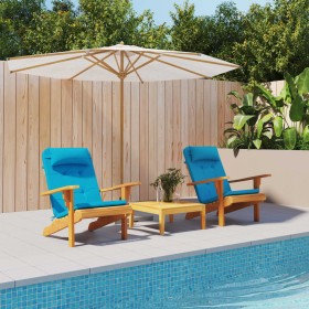 Cojines para silla Adirondack 2 uds tela Oxford azul claro