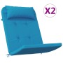 Cojines para silla Adirondack 2 uds tela Oxford azul claro
