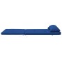 Cojín de silla 2 pcs Azul 58 x 77 x 4.5 cm Tela Oxford