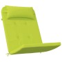 Cojín de silla 2 pcs Verde brillante 58 x 77 x 4.5 cm