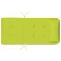 Cojín de silla 2 pcs Verde brillante 58 x 77 x 4.5 cm