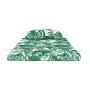 Cojín de silla Floral 2 pcs Verde 58 x 77 x 4.5 cm Tela Oxford