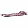 Cojín de silla 2 pcs Estampado cuadros rojos 58 x 77 x 4.5 cm