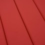 Cojín de tumbona de tela Oxford rojo 180x60x4 cm