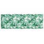 Cojín de tumbona de tela Oxford estampado de hojas 180x60x4 cm