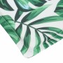Cojín de tumbona de tela Oxford estampado de hojas 180x60x4 cm