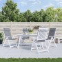 Cojines de silla con respaldo alto 6 uds tela Oxford gris