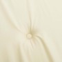 Cojines de silla respaldo alto 4 uds tela Oxford color crema