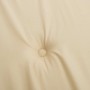 Cojines de silla con respaldo alto 4 uds tela Oxford beige