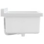 Fregadero lavabo de pared resina blanco 40x40x24 cm