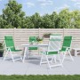 Cojines de silla con respaldo alto 4 uds tela Oxford verde