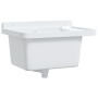 Fregadero lavabo de pared resina blanco 50x35x24 cm