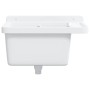Fregadero lavabo de pared resina blanco 50x35x24 cm