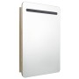 Armario de baño con espejo color roble 60x11x80 cm de vidaXL, Tocadores de baño - Ref: Foro24-326507, Precio: 121,75 €, Descu...