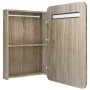 Armario de baño con espejo color roble 60x11x80 cm de vidaXL, Tocadores de baño - Ref: Foro24-326507, Precio: 121,75 €, Descu...