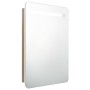 Badezimmerschrank mit Spiegel und LED Weiß und Eiche 60x11x80 cm von vidaXL, Badezimmerwaschtische - Ref: Foro24-326508, Prei...