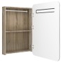 Badezimmerschrank mit Spiegel und LED Weiß und Eiche 60x11x80 cm von vidaXL, Badezimmerwaschtische - Ref: Foro24-326508, Prei...