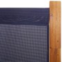 Biombo divisor de 3 paneles azul oscuro 210x180 cm