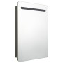 Armario de baño con espejo gris antracita 60x11x80 cm de vidaXL, Tocadores de baño - Ref: Foro24-326510, Precio: 134,49 €