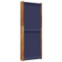 Biombo divisor de 5 paneles azul oscuro 350x180 cm
