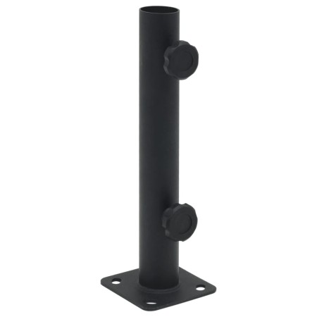 Base de sombrilla para mástil de Ø32/34/38 mm acero negro mate en Bases para sombrillas | Comprar online en Foro24