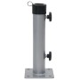 Base de sombrilla para mástil Ø38/48 mm acero plateado