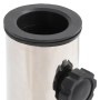 Base de sombrilla para mástil Ø38/48 mm acero inoxidable plata