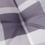 Cojines de silla respaldo alto 6 uds tela Oxford a cuadros gris