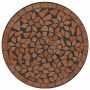 Mesa de bistró de mosaico cerámica terracota Ø50x70 cm
