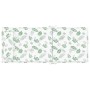 Cojines silla respaldo alto 6 uds tela Oxford estampado hojas