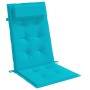 Cojines para silla con respaldo alto 4 uds tela Oxford turquesa