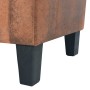 Three-seater brown faux suede sofa by vidaXL, Sofas - Ref: Foro24-245586, Price: 418,93 €, Discount: %