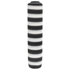 Red de privacidad HDPE gris antracita y blanco 3,6x10 m 75 g/m²
