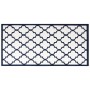 Wende-Außenteppich in Marineblau und Weiß, 80 x 150 cm von vidaXL, Outdoor-Protektoren - Ref: Foro24-364800, Preis: 20,51 €, ...