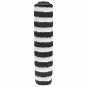 Red de privacidad HDPE gris antracita y blanco 2x25 m 150 g/m²