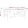 Set de muebles de jardín 2 piezas bambú con cojines gris oscuro